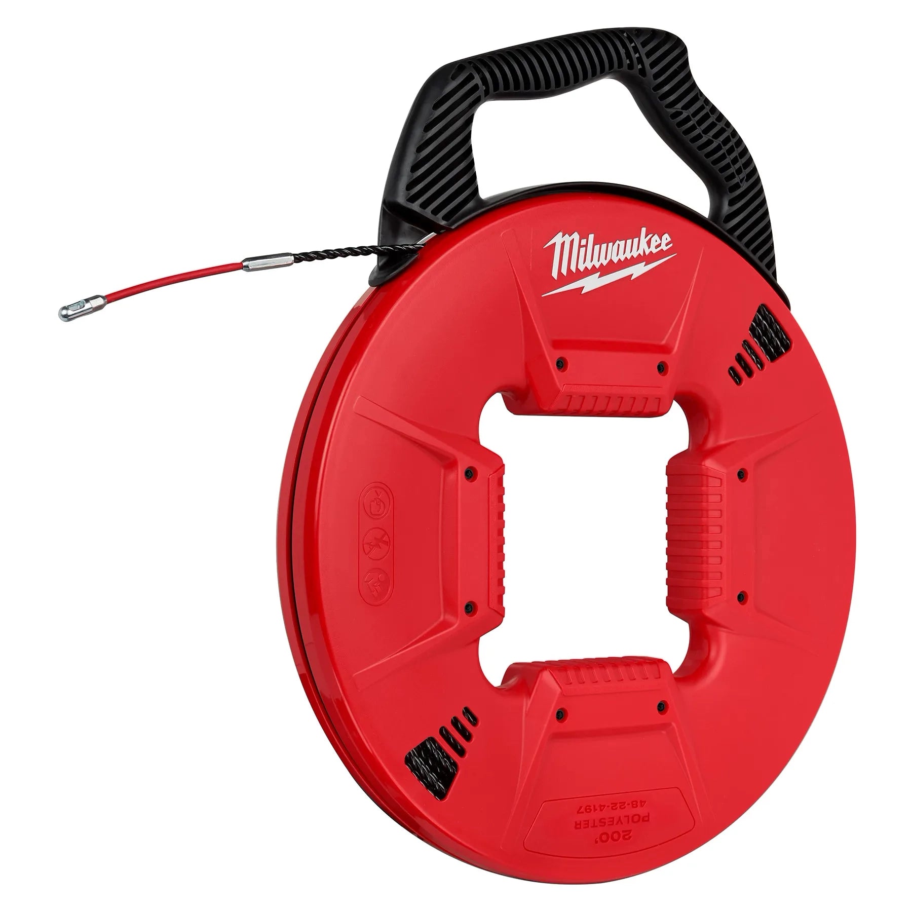 MILWAUKEE 48-22-4197 200' Polyester Fish Tape w/ Flexible Metal Leader