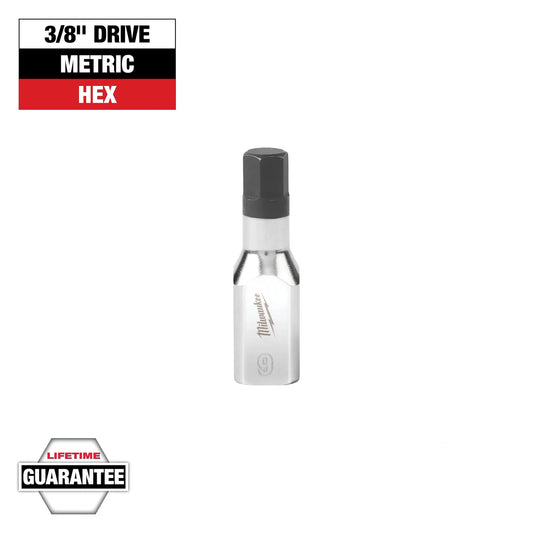 MILWAUKEE 45-34-1055 3/8" Drive 9mm Hex Bit Socket
