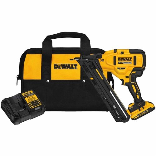 DEWALT DCN650D1 20V MAX* XR® 15 GA Cordless Angled Finish Nailer Kit