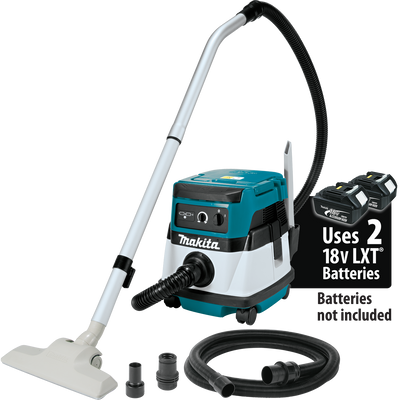 MAKITA XCV04Z 36V (18V X2) LXT®/Corded 2.1 Gallon HEPA Filter Dry Dust Extractor/Vacuum, Tool Only