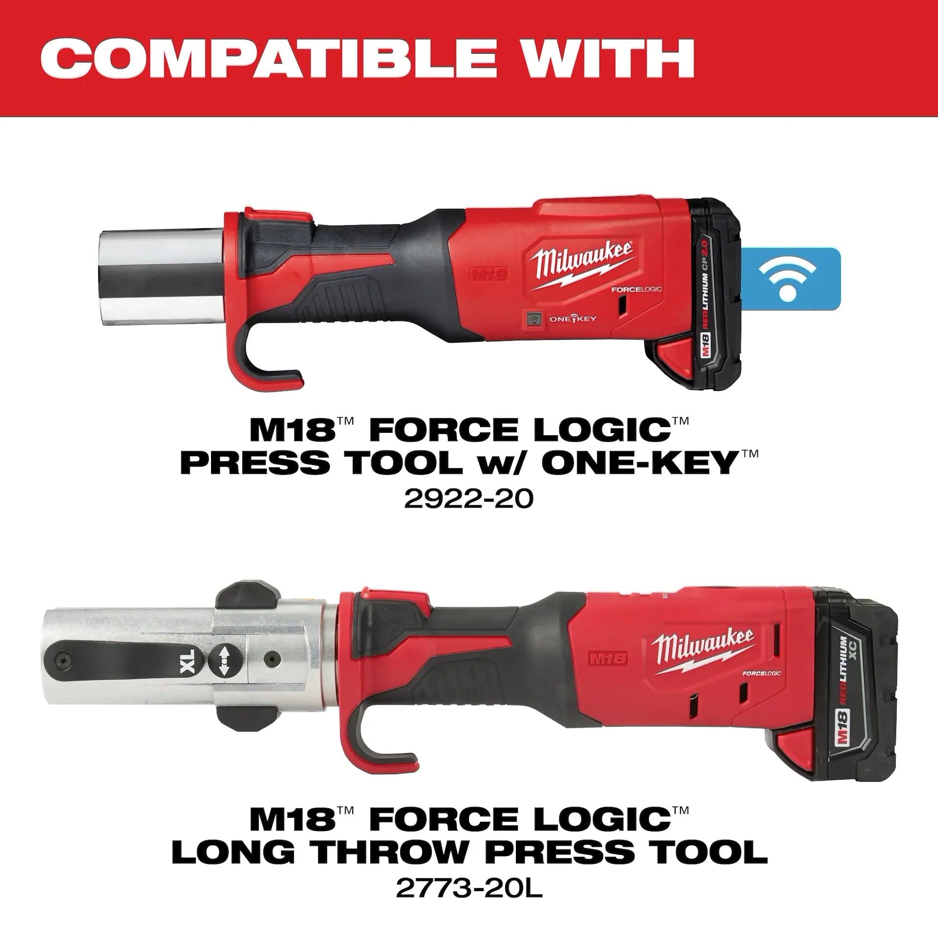 MILWAUKEE 49-16-2692X CTS-V Pivoting Press Rings Kits (1/2