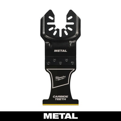 MILWAUKEE 49-25-1501 1-3/8” Carbide Teeth Metal Universal Fit Oscillating Multi-Tool Blade (1 PK)