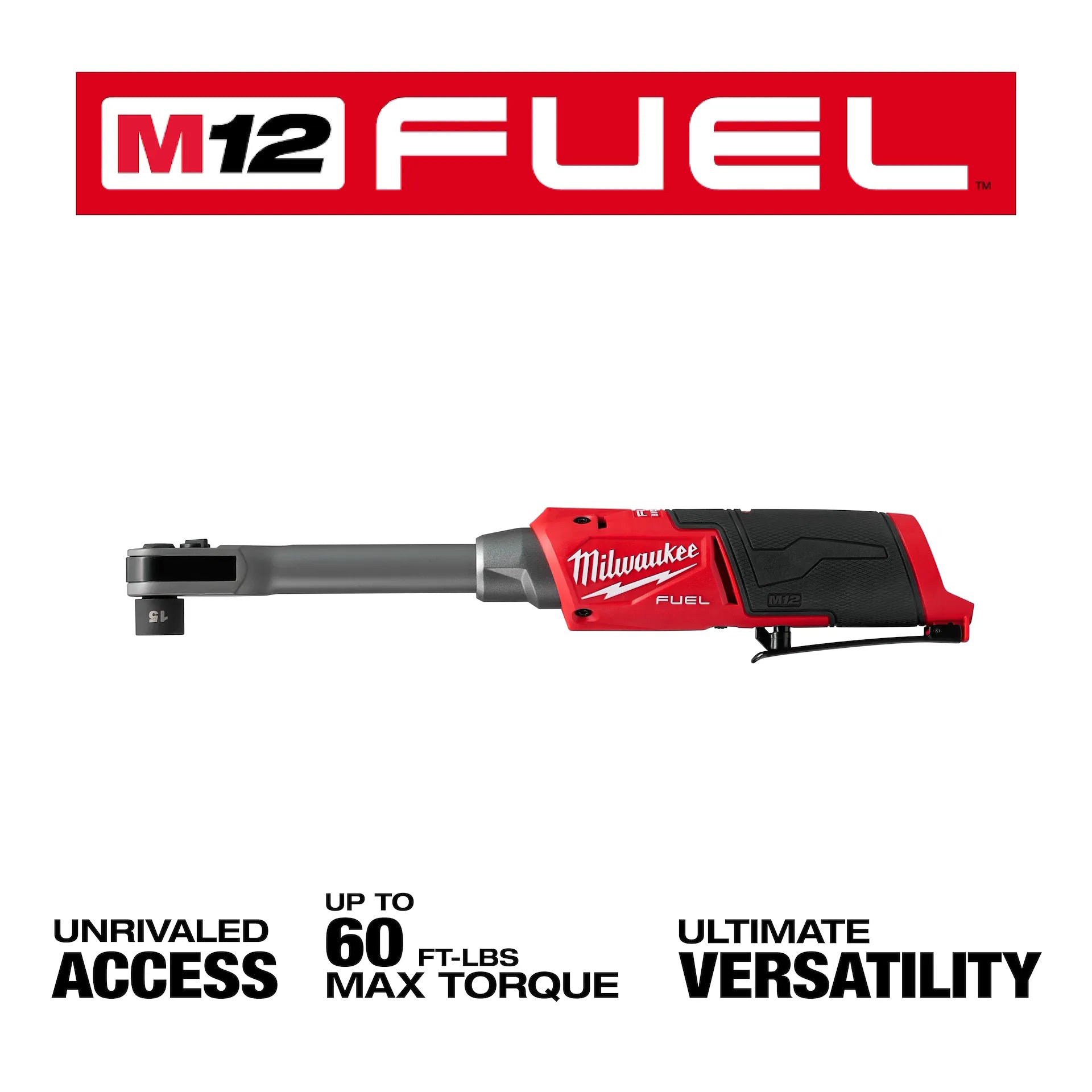 MILWAUKEE 3050-20 M12 FUEL™ INSIDER™ Extended Reach Box Ratchet (Tool Only)