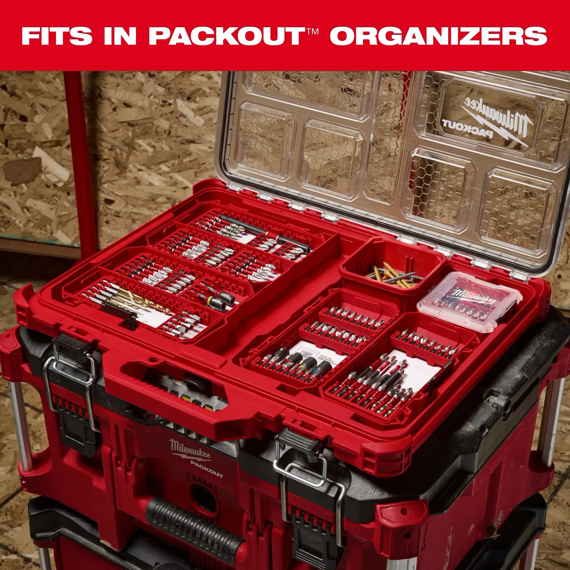 MILWAUKEE 48-32-4082 100PC SHOCKWAVE™ Impact Duty Driver Bit PACKOUT™ Set