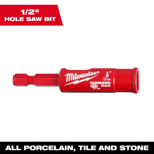 MILWAUKEE 49-56-0511 Milwaukee® 1/2" Diamond Max™ Hole Saw Bit