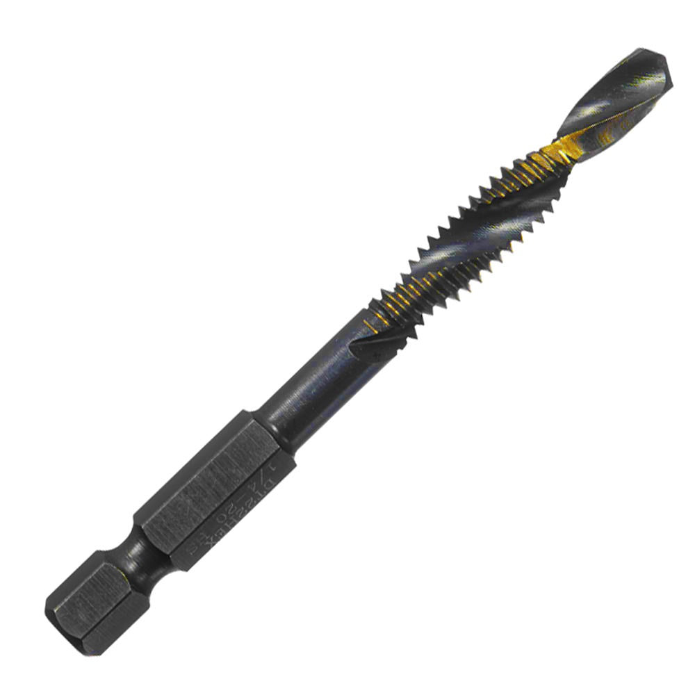 CHAMPION DT22HEX-1/4-20 Drill & Tap Combination – 1/4-20 Hex Shank, One-Step Metal