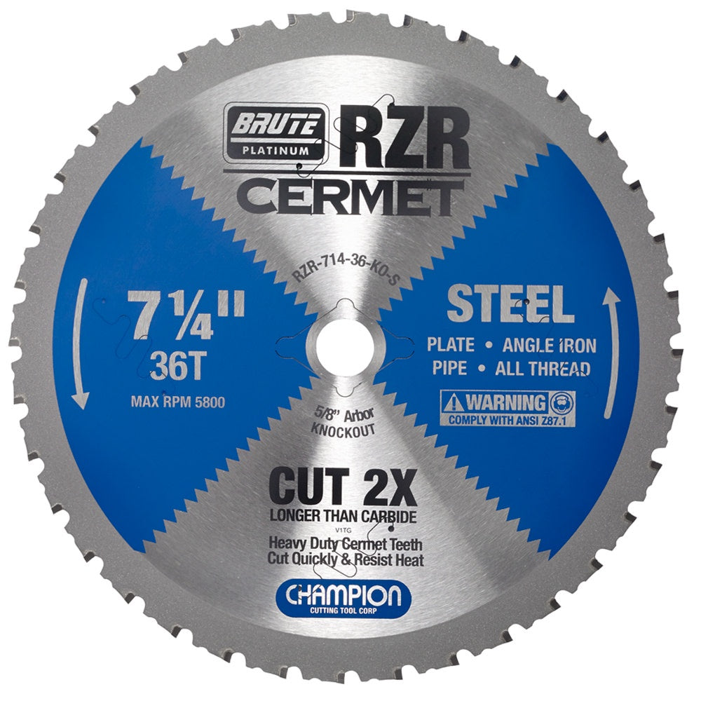 Champion RZR-714-36-KO-S 7-1/4
