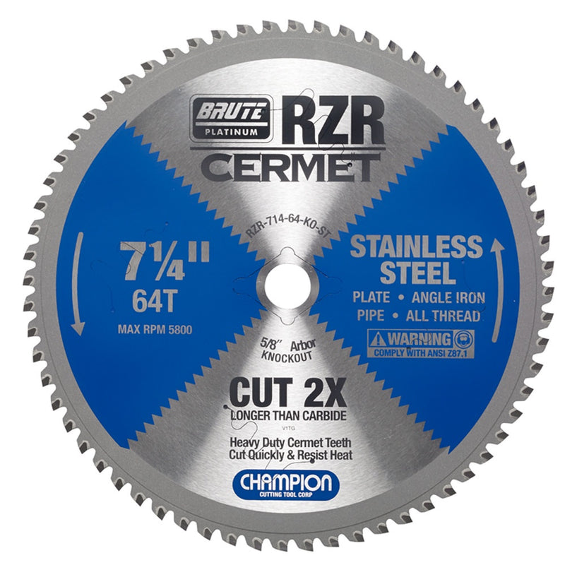 Champion RZR-714-64-KO-ST 7-1/4