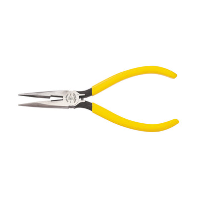 KLEIN D203-6C Pliers, Needle Nose Side-Cutters with Spring, 6-Inch