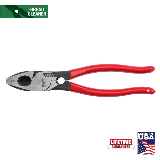 MILWAUKEE MT500T 9" Lineman's Dipped Grip Pliers w/ Thread Cleaner (USA)