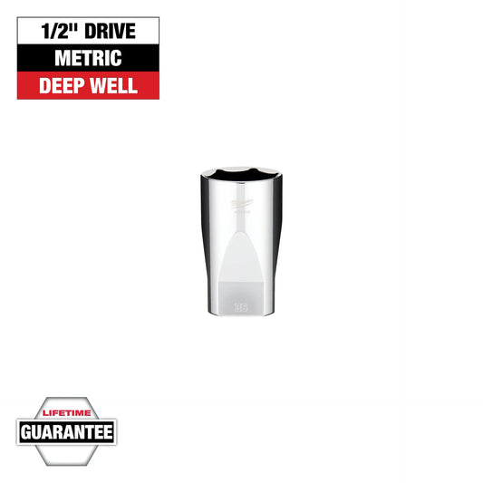 MILWAUKEE 45-34-2136 1/2" Drive Metric 6-Point 36mm Socket with FOUR FLAT™ Sides