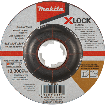 MAKITA E-00430 X‑LOCK 4‑1/2