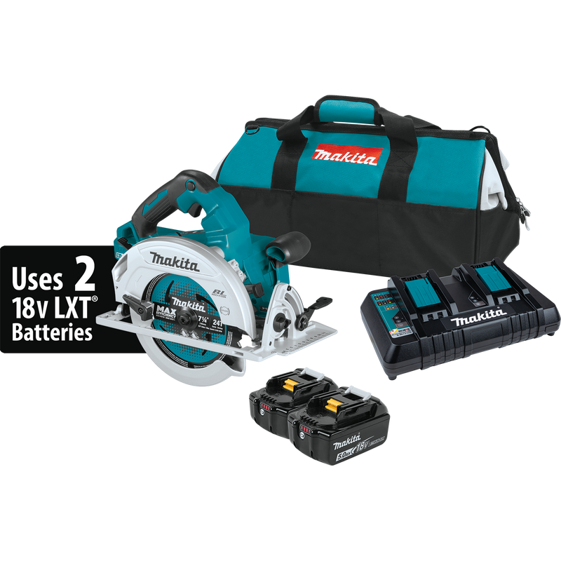 MAKITA XSH06PT 36V (18V X2) LXT® Brushless 7‑1/4” Circular Saw Kit (5.0Ah)