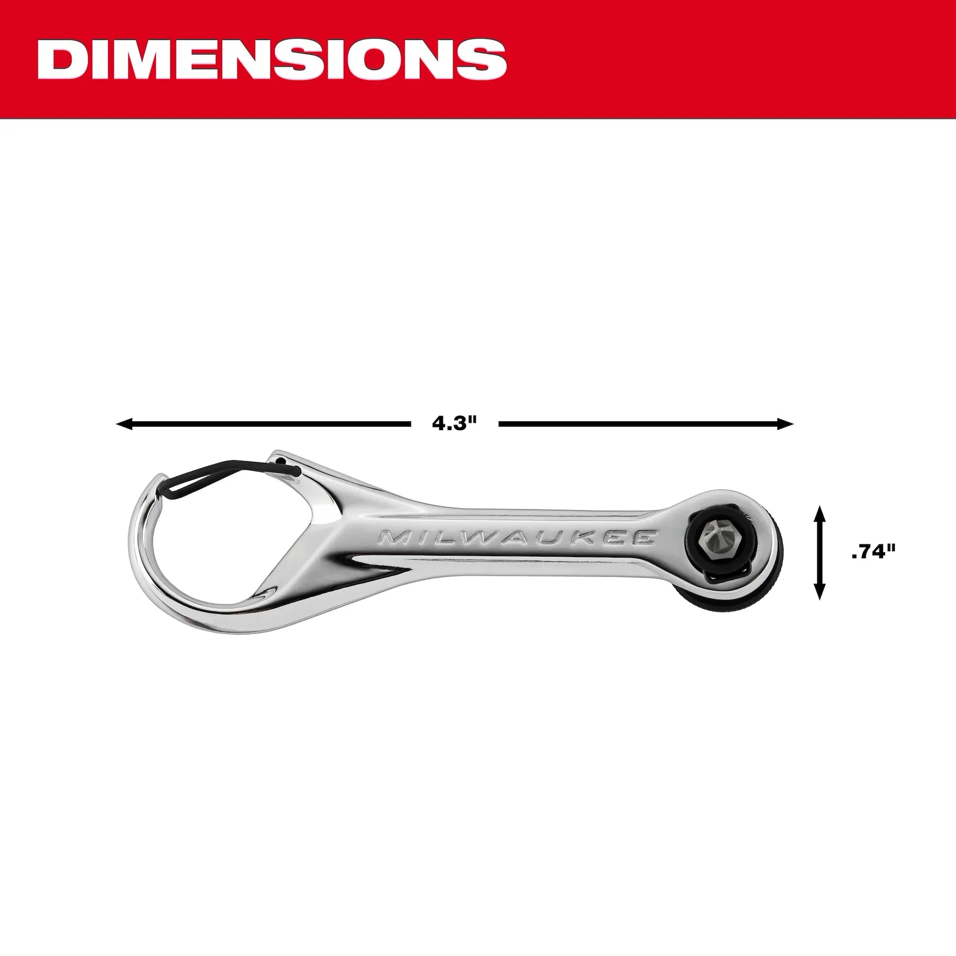 MILWAUKEE 48-22-2950 7-in-1 Multi-Bit Mini Ratchet