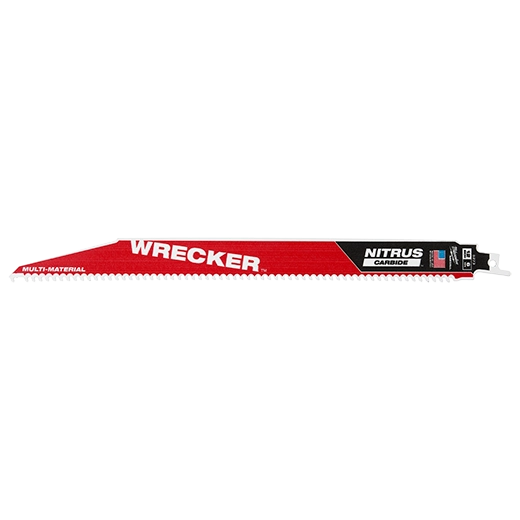 MILWAUKEE 48-00-5273 12" WRECKER™ with NITRUS™ Carbide SAWZALL® Blade for Multi-Material (1 PK)