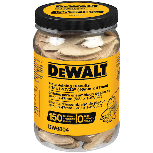 DEWALT DW6804 Tube of 150 No. 0 size Biscuits