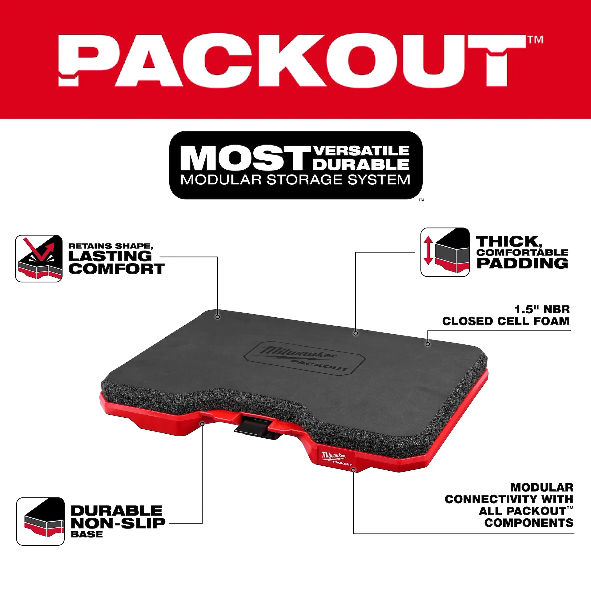MILWAUKEE 48-73-6110 PACKOUT™ Kneeling Pad