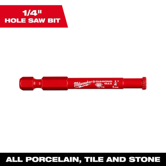 MILWAUKEE 49-56-0505 1/4" DIAMOND MAX HOLE SAW