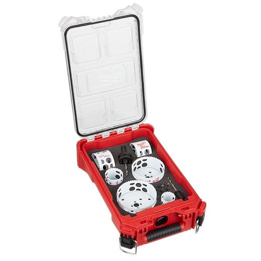 MILWAUKEE 49-22-5606 HOLE DOZER™ Bi-Metal Hole Saw Kit with PACKOUT™ Compact Organizer - 10PC