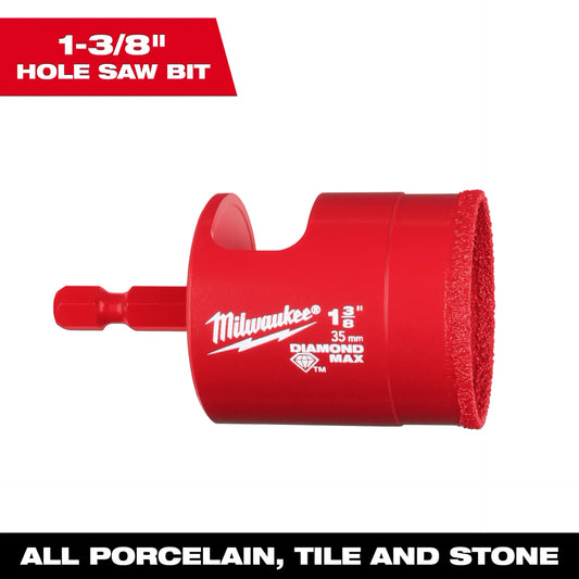 MILWAUKEE 49-56-0520 1-3/8" DIAMOND MAX HOLE SAW, MINI