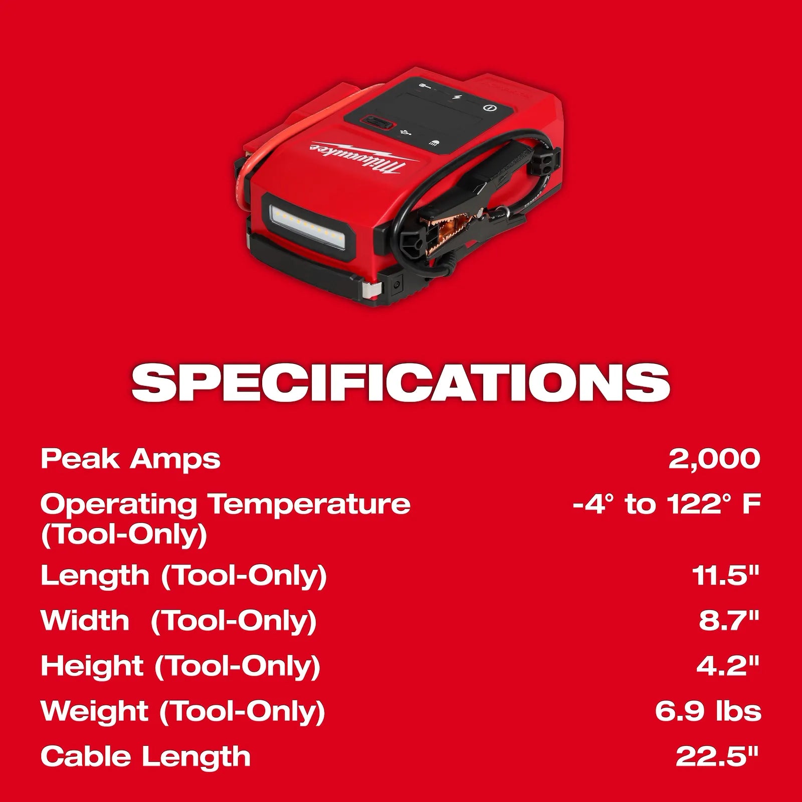 MILWAUKEE 3841-20 M18™ HOTSHOT™ Jump Starter