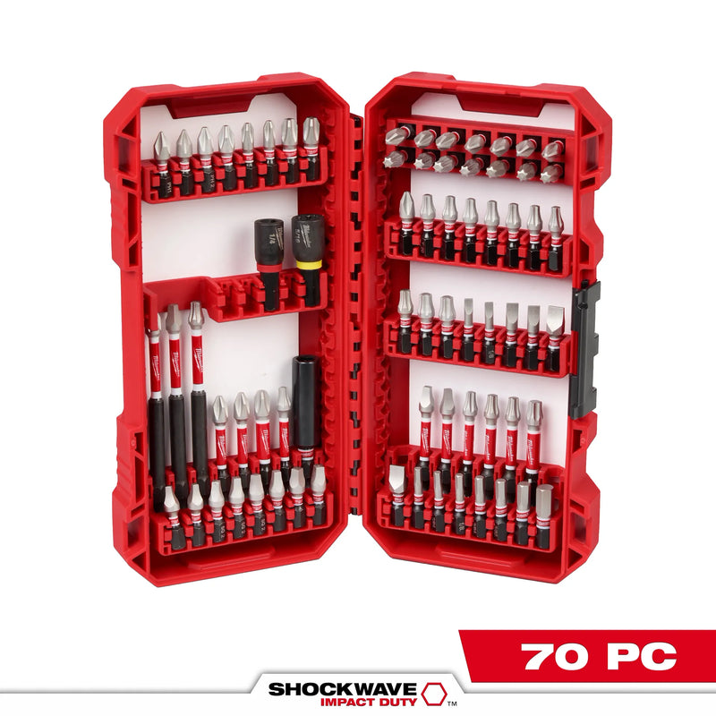 MILWAUKEE 48-32-5151 70PC SHOCKWAVE™ Impact Duty Driver Bit with PACKOUT™