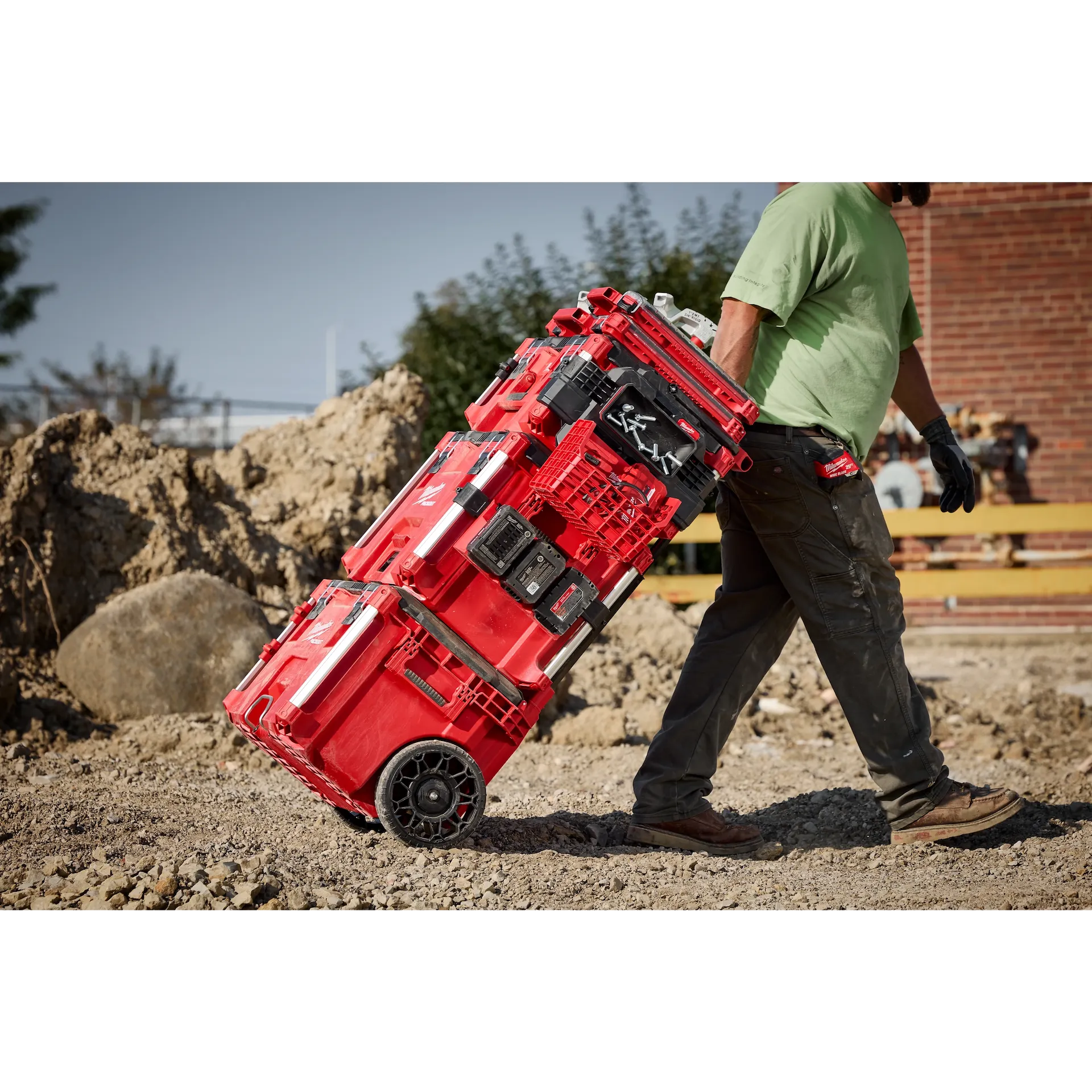 MILWAUKEE 48-22-8603 PACKOUT™ Tool Box M18™ Battery Rack Attachment