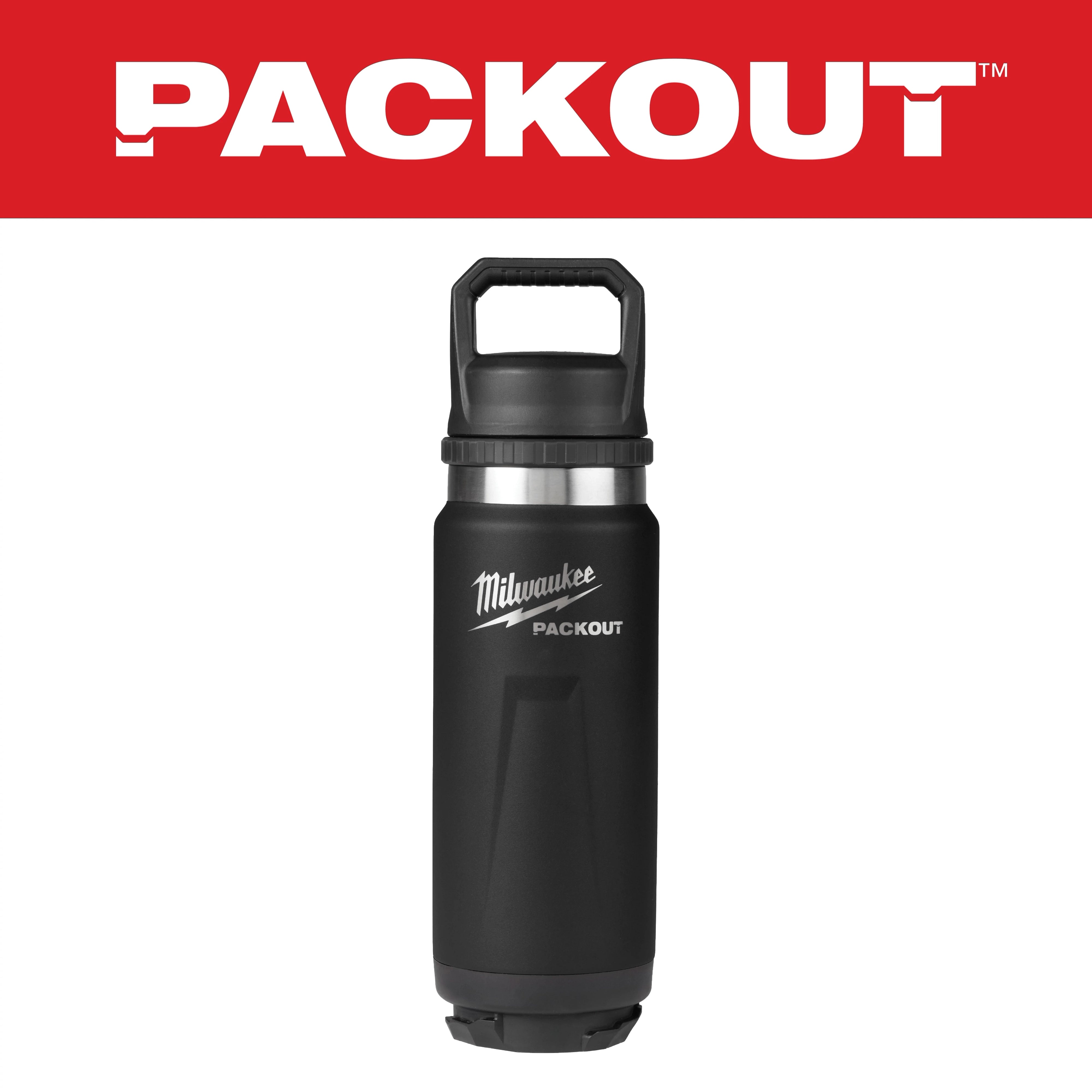 MILWAUKEE 48-22-8396 PACKOUT™ 24oz Insulated Bottle with Chug Lid