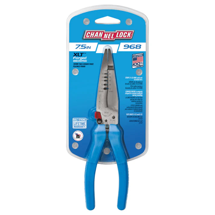 CHANNEL LOCK 968 7.5-inch Forged Wire Stripper