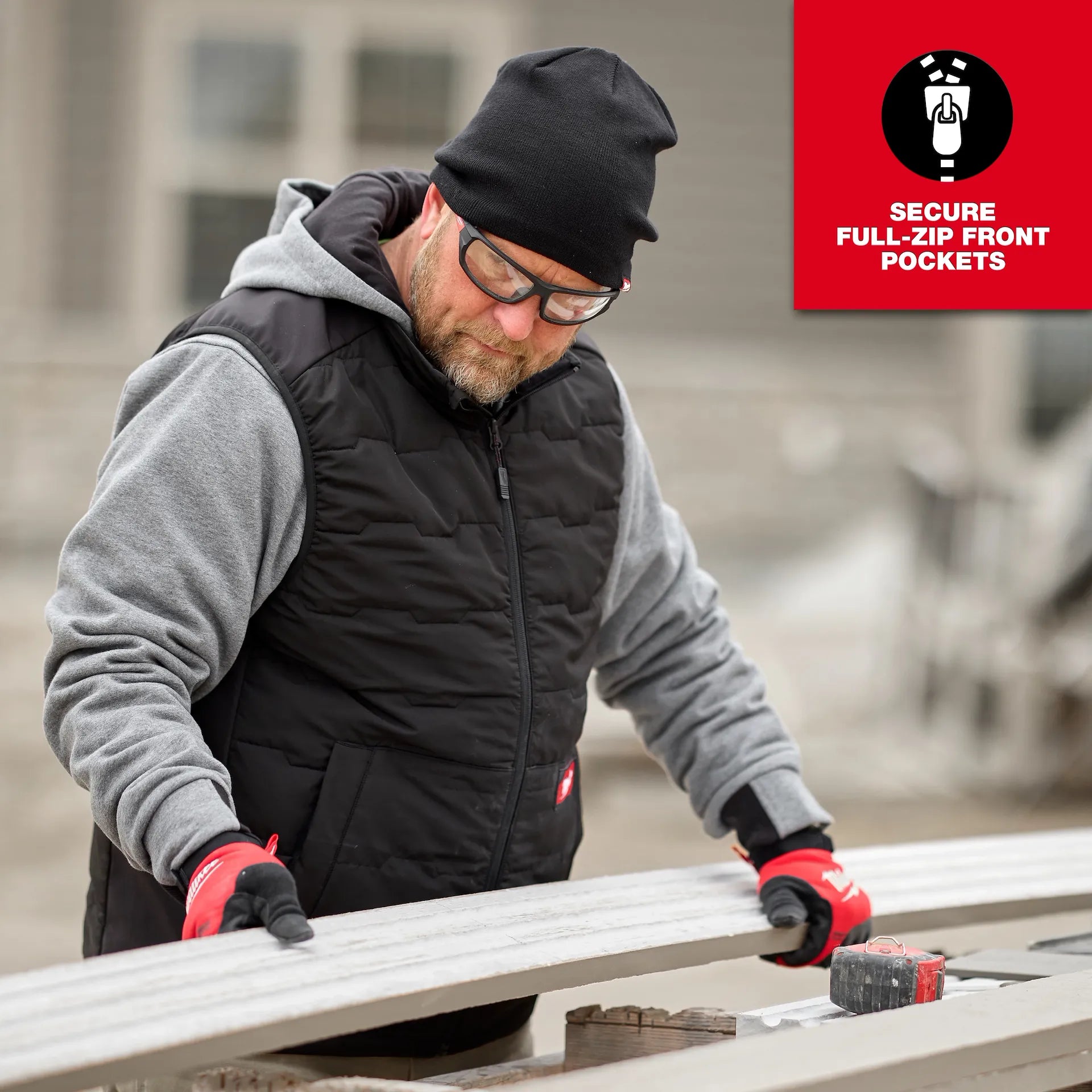MILWAUKEE M350B FREEFLEX™ Lightweight Insulated Vest - BLACK