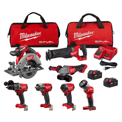 MILWAUKEE 3697-27 M18 FUEL™ 7-Tool Combo Kit
