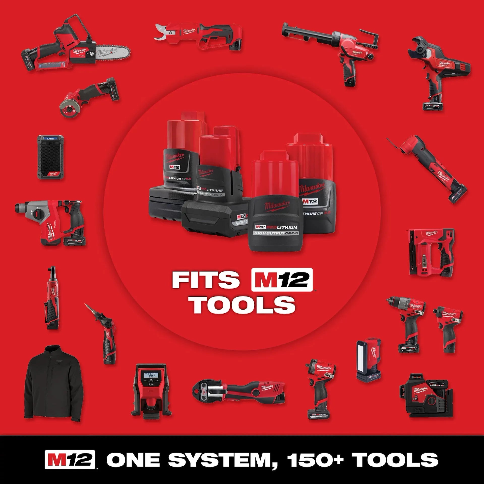 MILWAUKEE 48-11-2425 M12™ REDLITHIUM™ HIGH OUTPUT™ CP2.5 Battery Pack