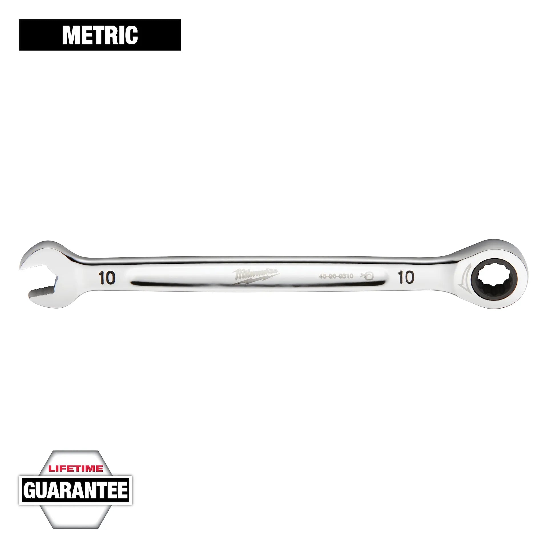 MILWAUKEE 45-96-9310 10mm Metric Ratcheting Combination Wrench