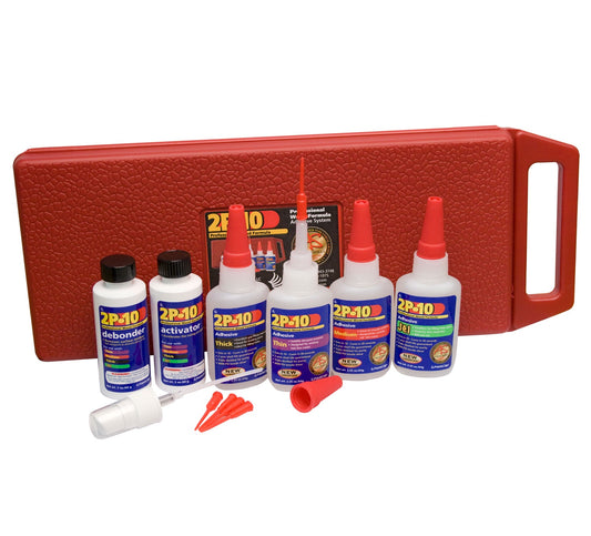 FASTCAP 2P-10 KIT – Complete Two-Part 10-Second Adhesive Kit with All Viscosities, Activator & Debonder