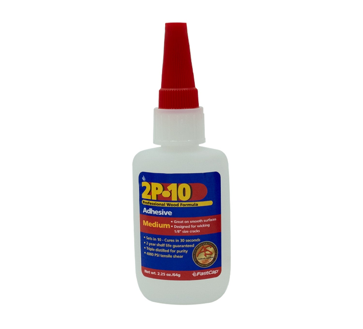 FASTCAP 2P-10-MED-2-OZ Medium 2.25 oz Refill Two-Part 10-Second Glue