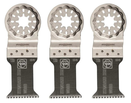 FEIN 63502133270 E-Cut Universal Oscillating Multi-Tool Blades for Wood, Drywall & Plastic - 3PK