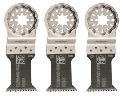 FEIN 63502133270 E-Cut Universal Oscillating Multi-Tool Blades for Wood, Drywall & Plastic - 3PK