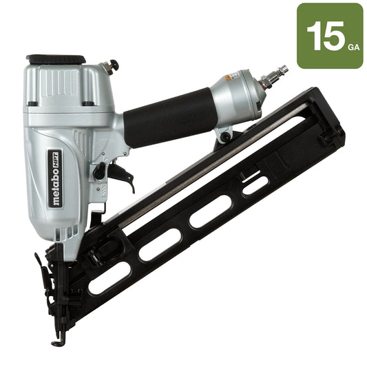 METABO NT65MA4M 2-1/2 Inch 15 Gauge Angled Finish Nailer with Air Duster