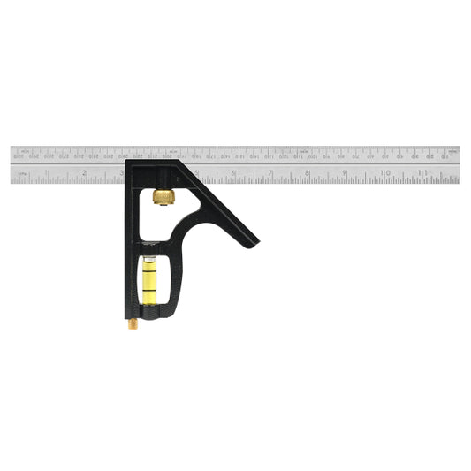JOHNSON LEVEL 400EM 12" Inch/Metric Metal Combination Square