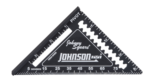 JOHNSON LEVEL 1904-0450 4.5" Johnny Square® Easy-Read™ Finish Square