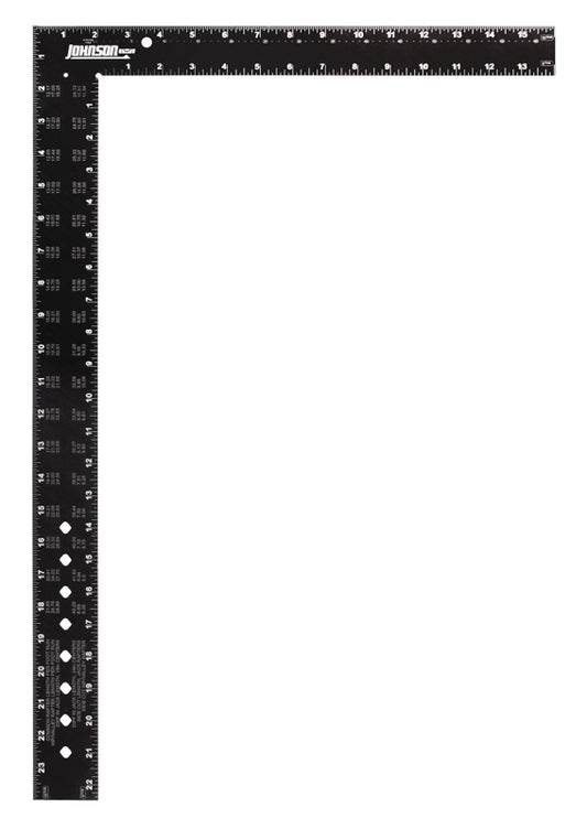 JOHNSON LEVEL CS7 16" x 24" Aluminum Arc Angle Framing Square