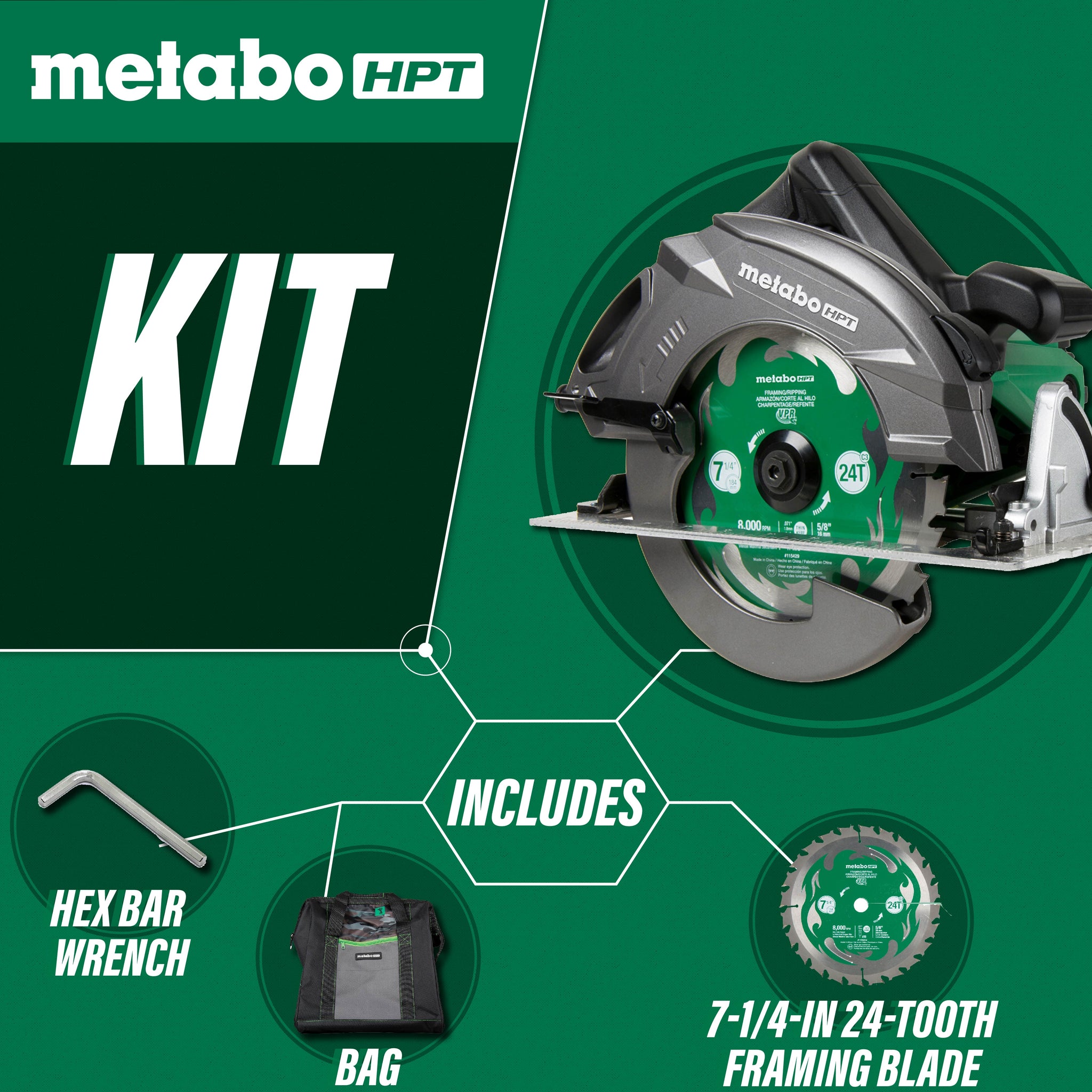 METABO C7URM 7-1/4 Inch Pro Circular Saw 