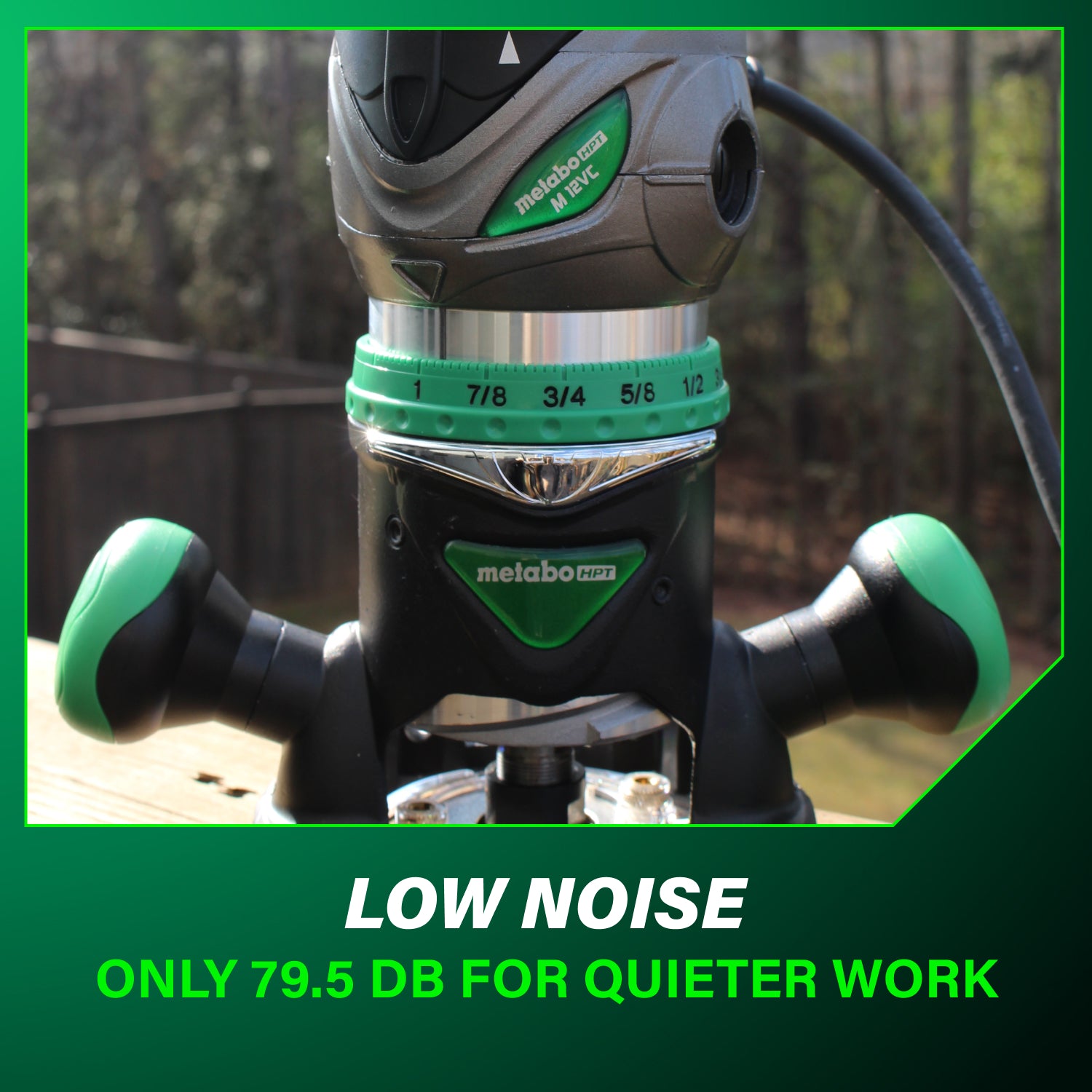 METABO M12VC 2-1/4 Peak HP Variable Speed Fixed Base Router