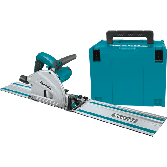 MAKITA SP6000J1 6‑1/2" Plunge Circular Saw Kit, with Stackable Tool case and 55" Guide Rail