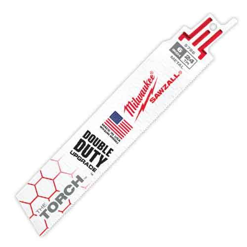 MILWAUKEE 48-00-5786 6" TORCH SAWZALL BLADES 24TPI - 5PK