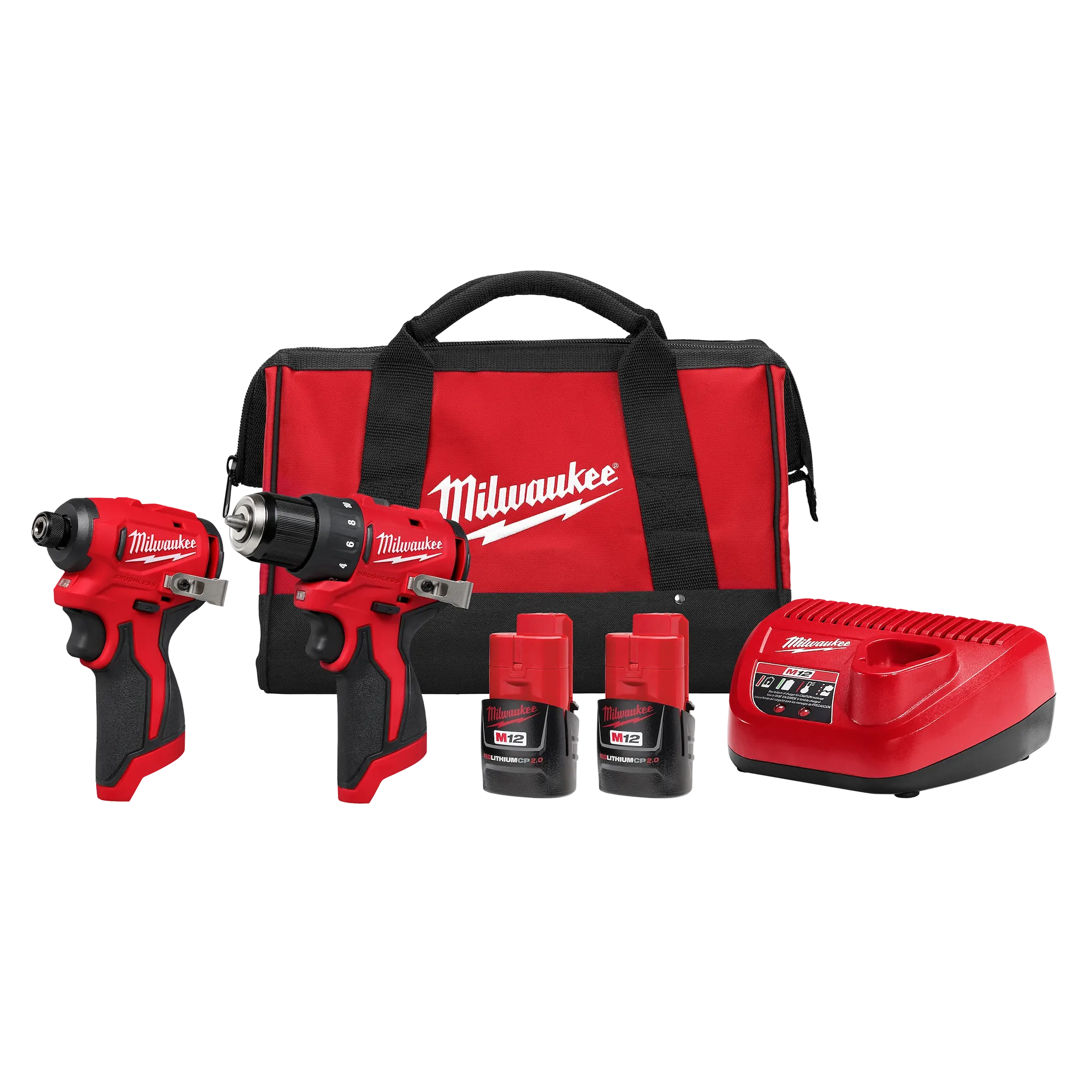 MILWAUKEE 3494-22 M12™ Subcompact Brushless 2-Tool Combo Kit