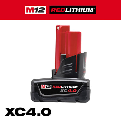 MILWAUKEE 48-11-2440 M12™ REDLITHIUM™ XC 4.0 Extended Capacity Battery Pack