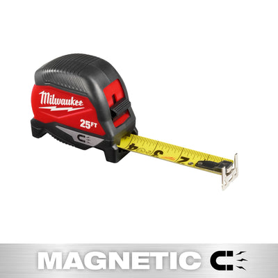 MILWAUKEE 48-22-1025M 25ft Magnetic Tape Measure
