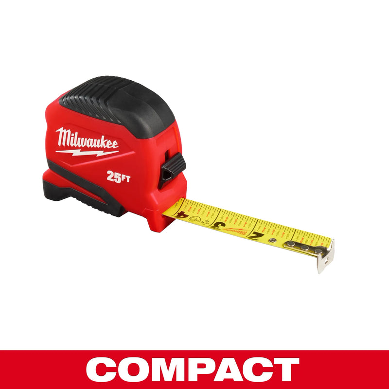 MILWAUKEE 48-22-1725 25ft Compact Tape Measure