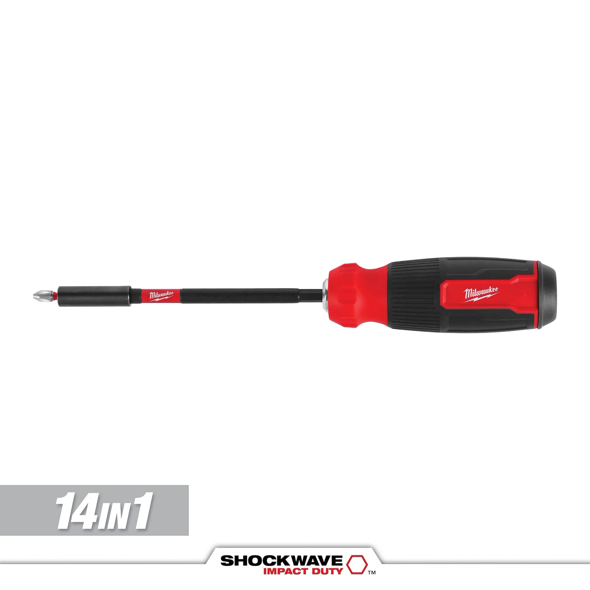 MILWAUKEE 48-22-2915 14-in-1 Multi-Bit Screwdriver W/ SHOCKWAVE Impact Duty™ Bits